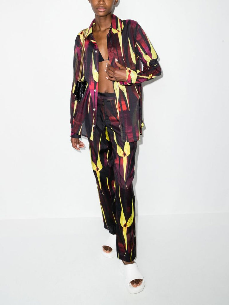 Black Cruise Straight Leg Trousers