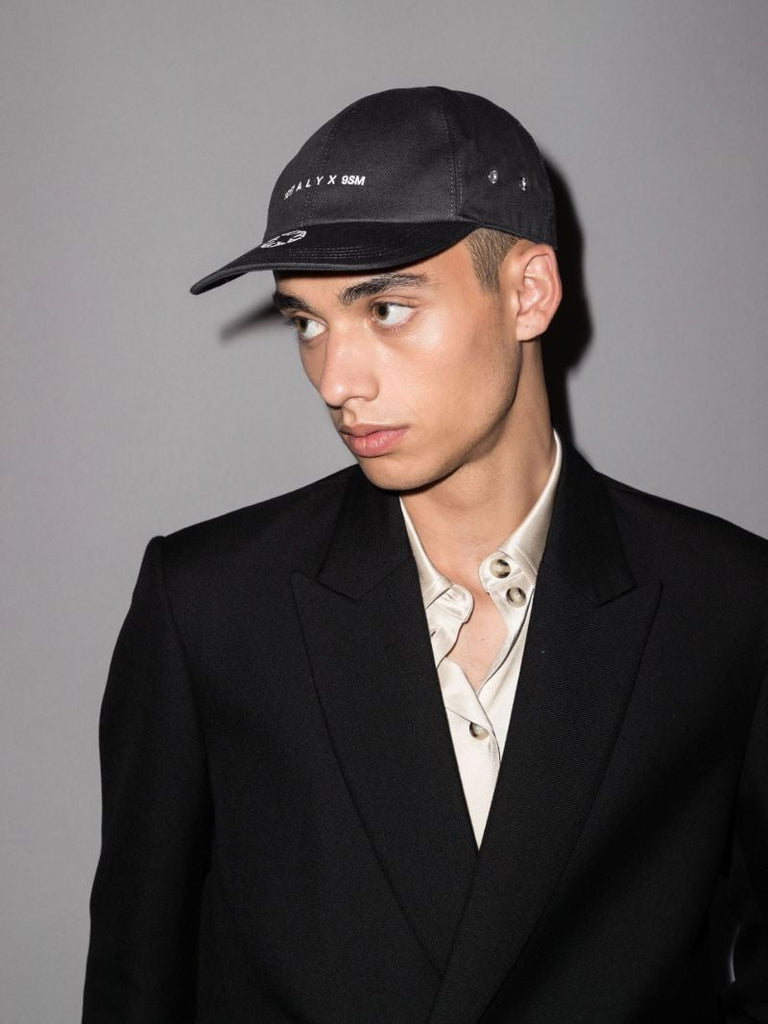 Black Lighter Embroidered Logo Baseball Cap