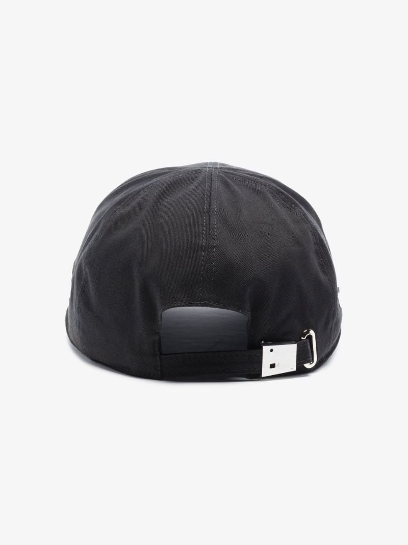 Black Lighter Embroidered Logo Baseball Cap