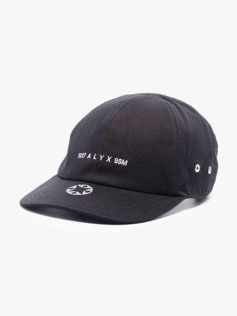 Black Lighter Embroidered Logo Baseball Cap