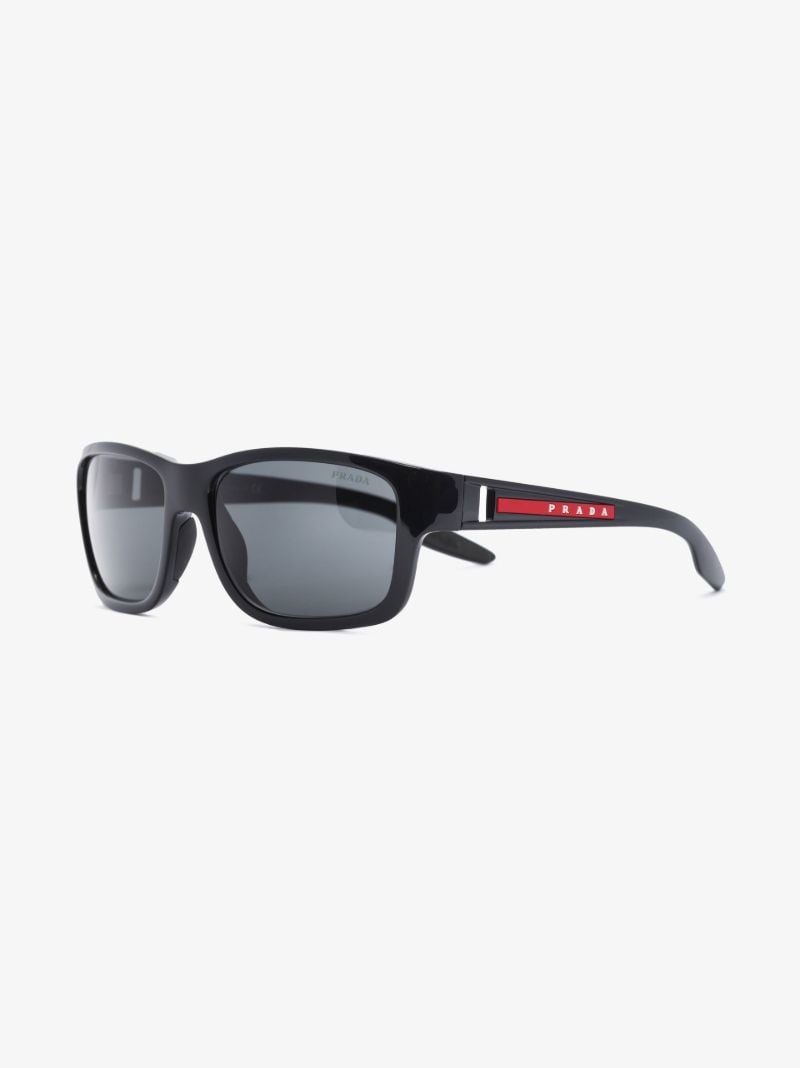 Black Linea Rossa Square Sunglasses