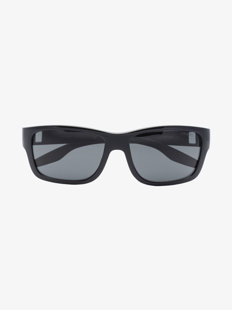 Black Linea Rossa Square Sunglasses