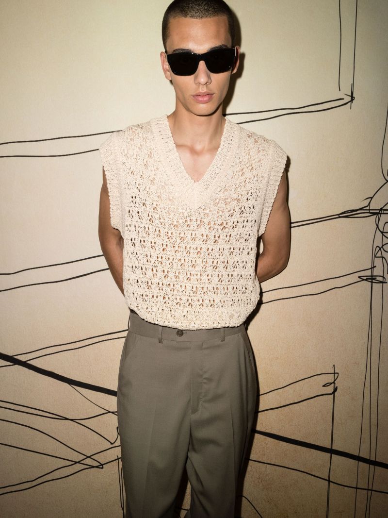 Black Linea Rossa Square Sunglasses