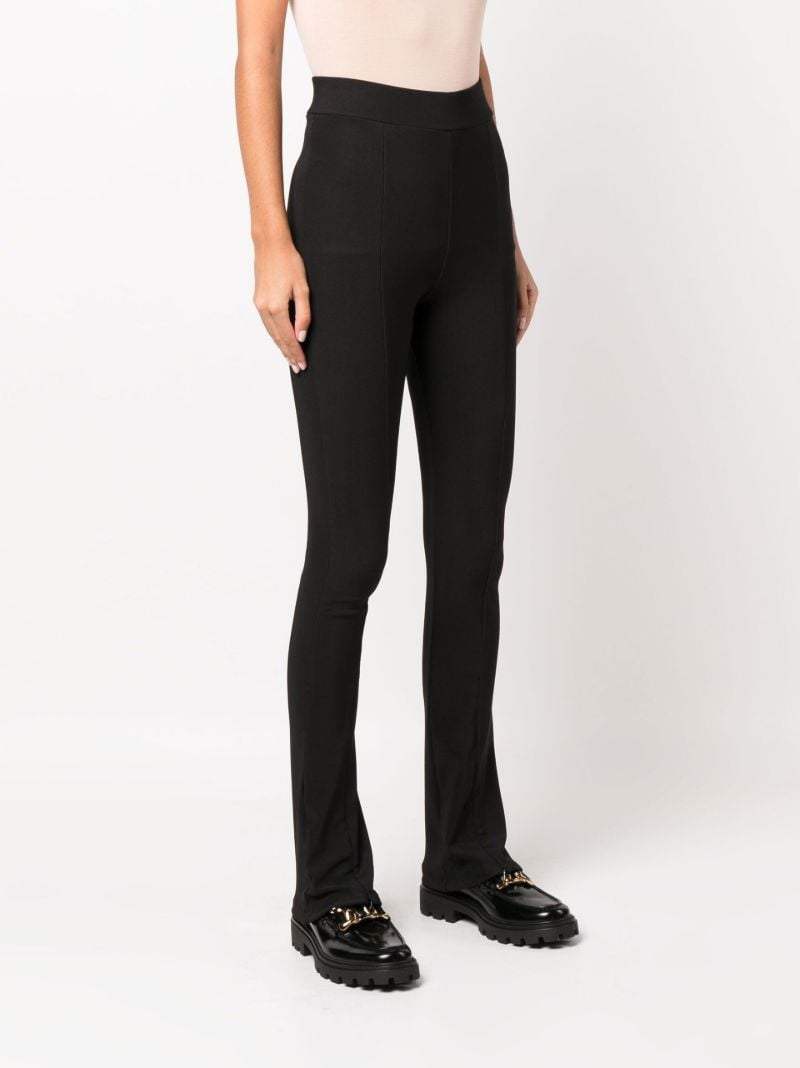Black Mirlanso Zip Front Flared Leggings