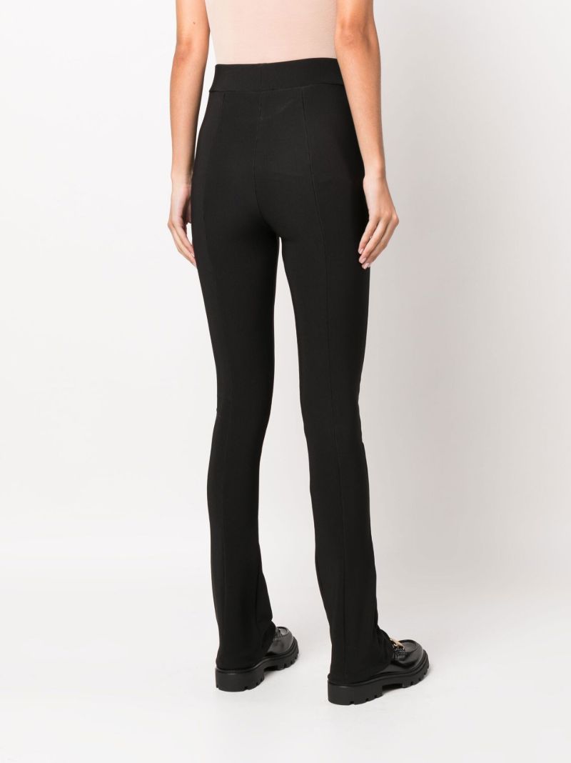 Black Mirlanso Zip Front Flared Leggings