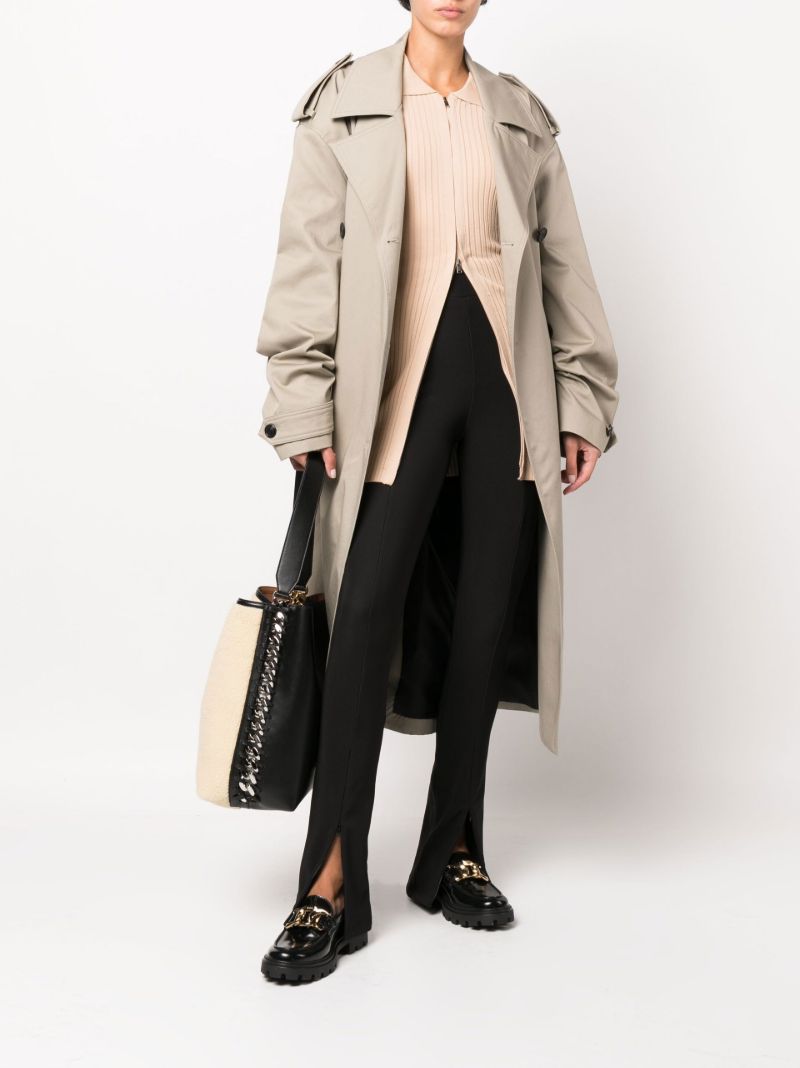 Black Mirlanso Zip Front Flared Leggings