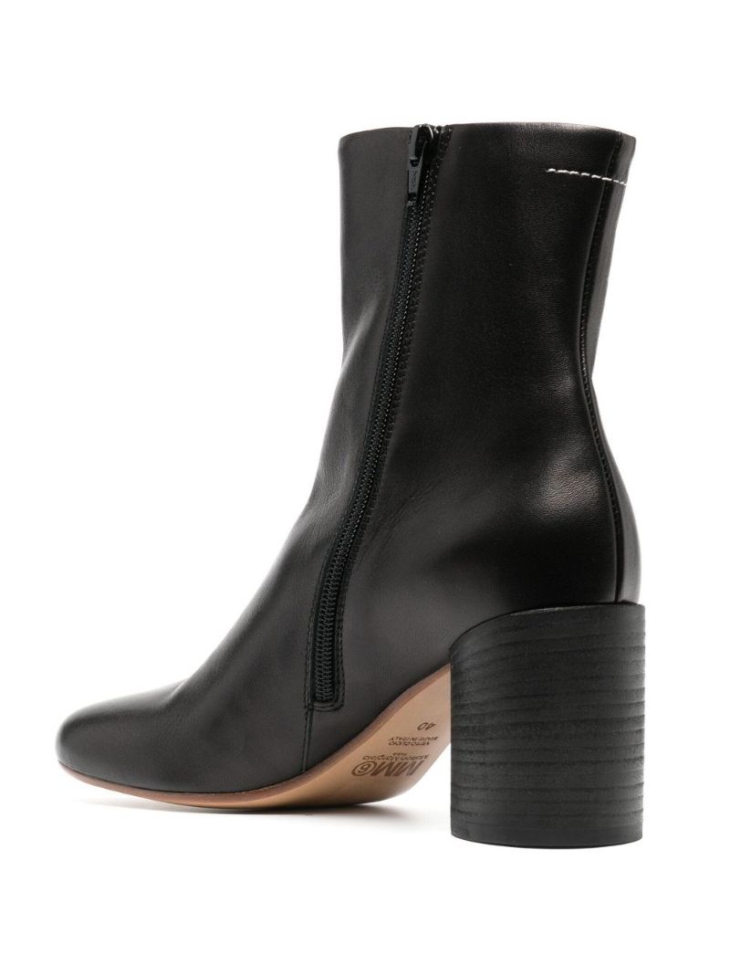 Black Anatomic 70 Leather Ankle Boots
