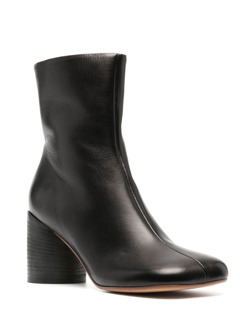 Black Anatomic 70 Leather Ankle Boots