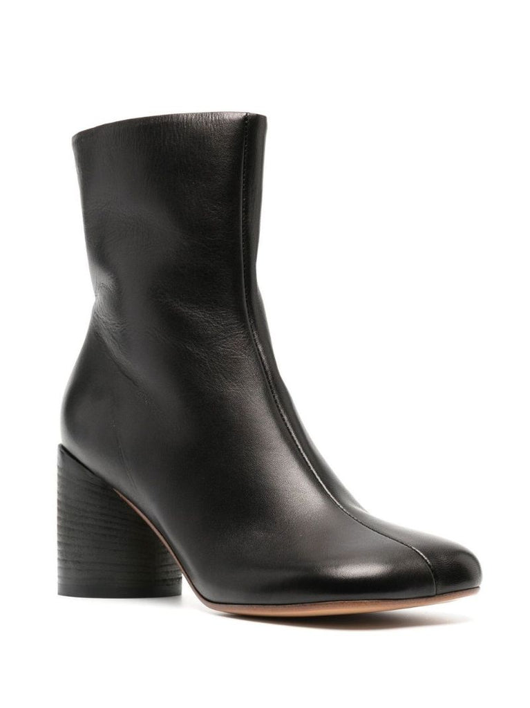 Black Anatomic 70 Leather Ankle Boots