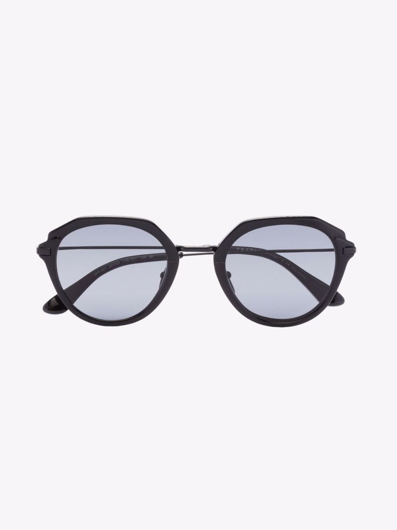 Black Round Frame Sunglasses