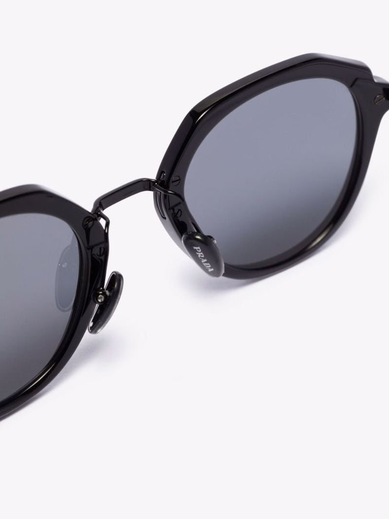 Black Round Frame Sunglasses
