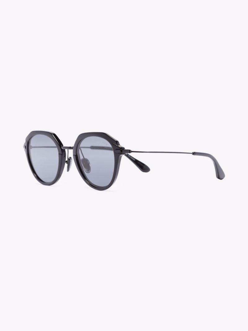 Black Round Frame Sunglasses