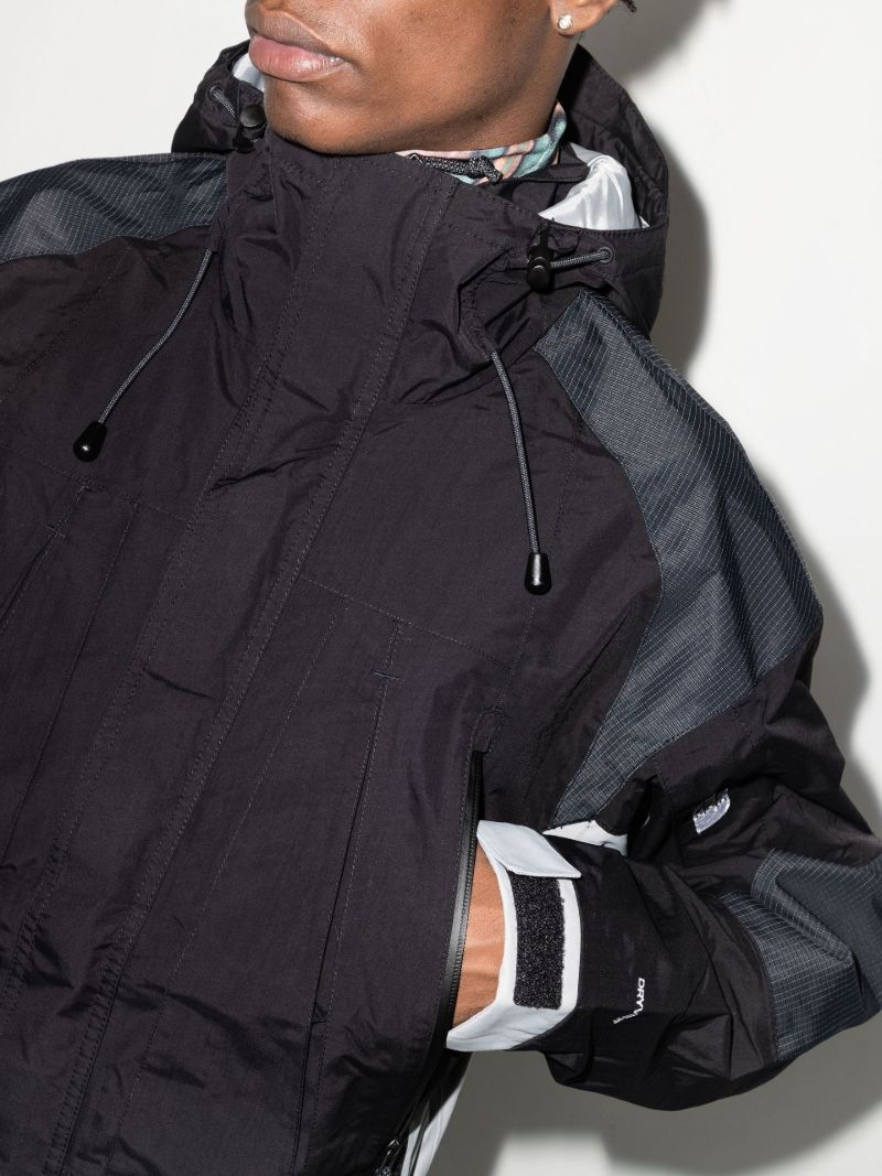 Black Phlego Hooded Waterproof Jacket