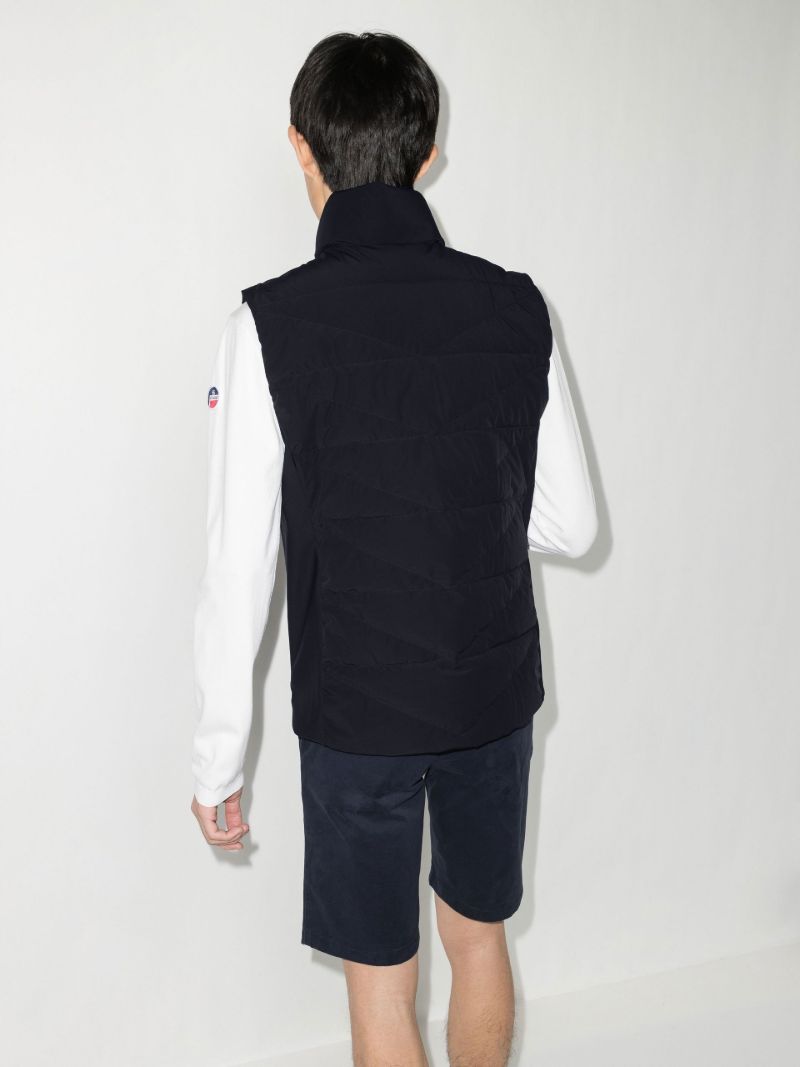 Blue Mauro Quilted Padded Gilet