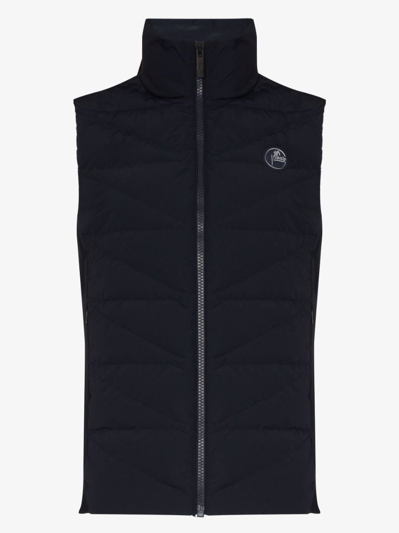 Blue Mauro Quilted Padded Gilet
