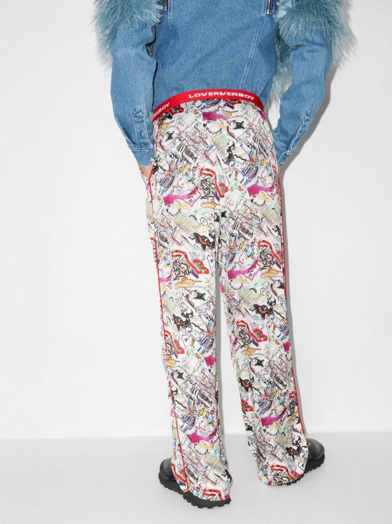 X Browns White Crunchy Biscuits Trousers