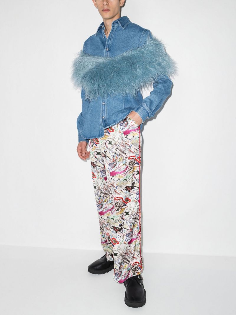 X Browns White Crunchy Biscuits Trousers