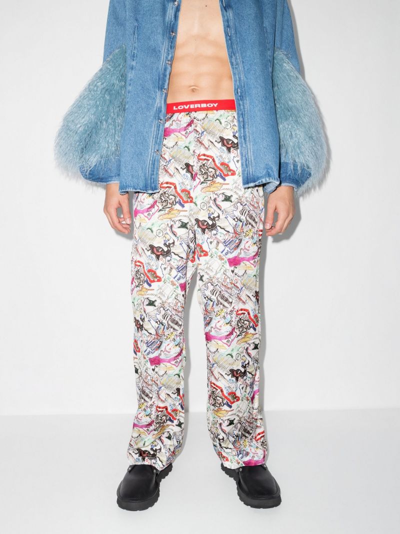 X Browns White Crunchy Biscuits Trousers