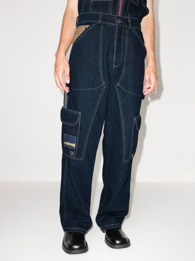 X Browns Focus Blue 2 Modular Wide Leg Jeans