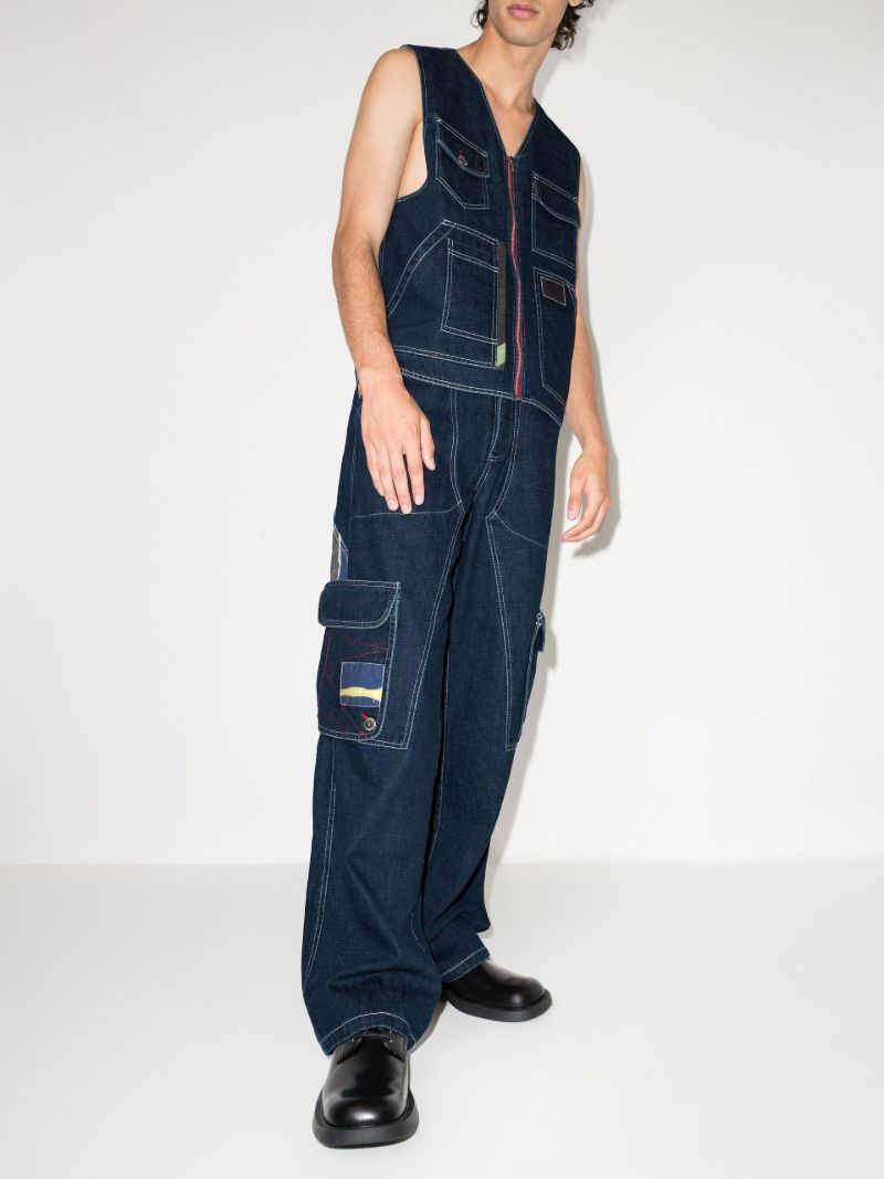 X Browns Focus Blue 2 Modular Wide Leg Jeans