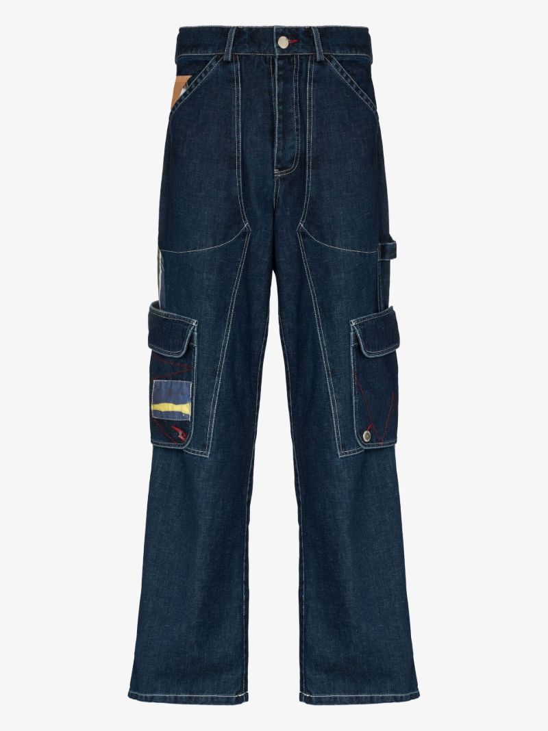 X Browns Focus Blue 2 Modular Wide Leg Jeans