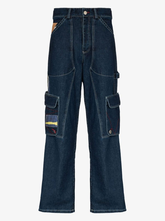 X Browns Focus Blue 2 Modular Wide Leg Jeans