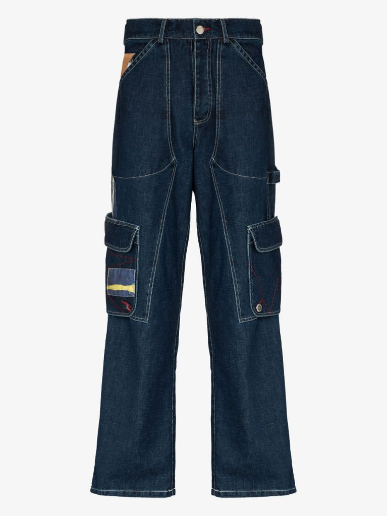 X Browns Focus Blue 2 Modular Wide Leg Jeans