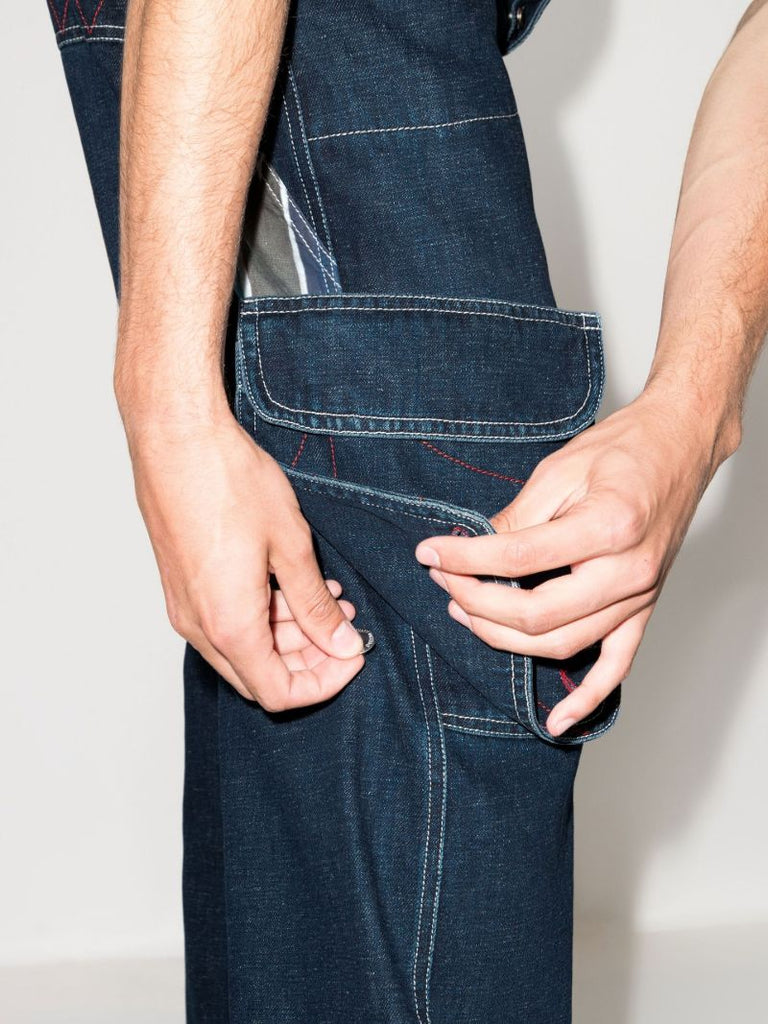 X Browns Focus Blue 2 Modular Wide Leg Jeans