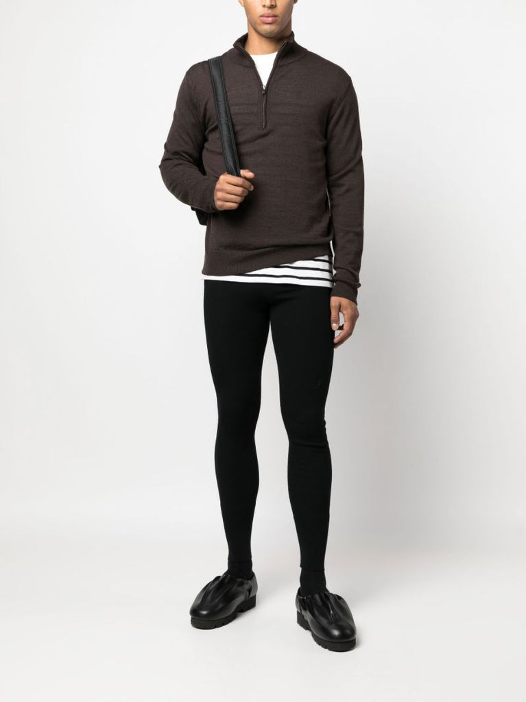 Black Sport Wool Long Johns