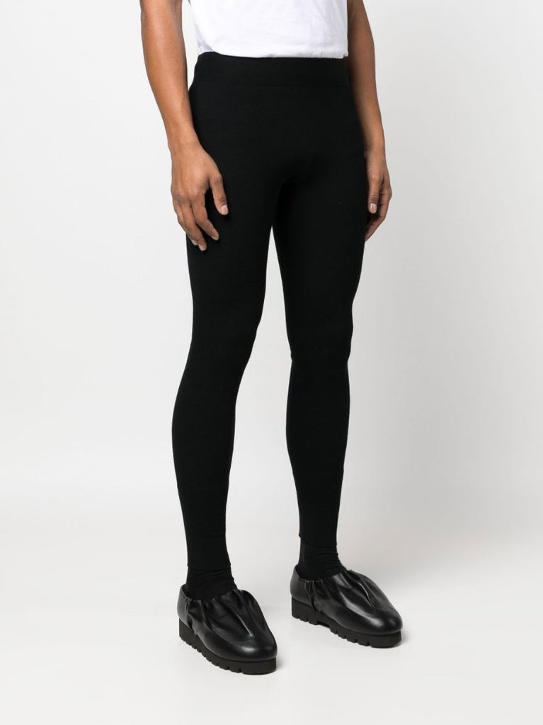 Black Sport Wool Long Johns