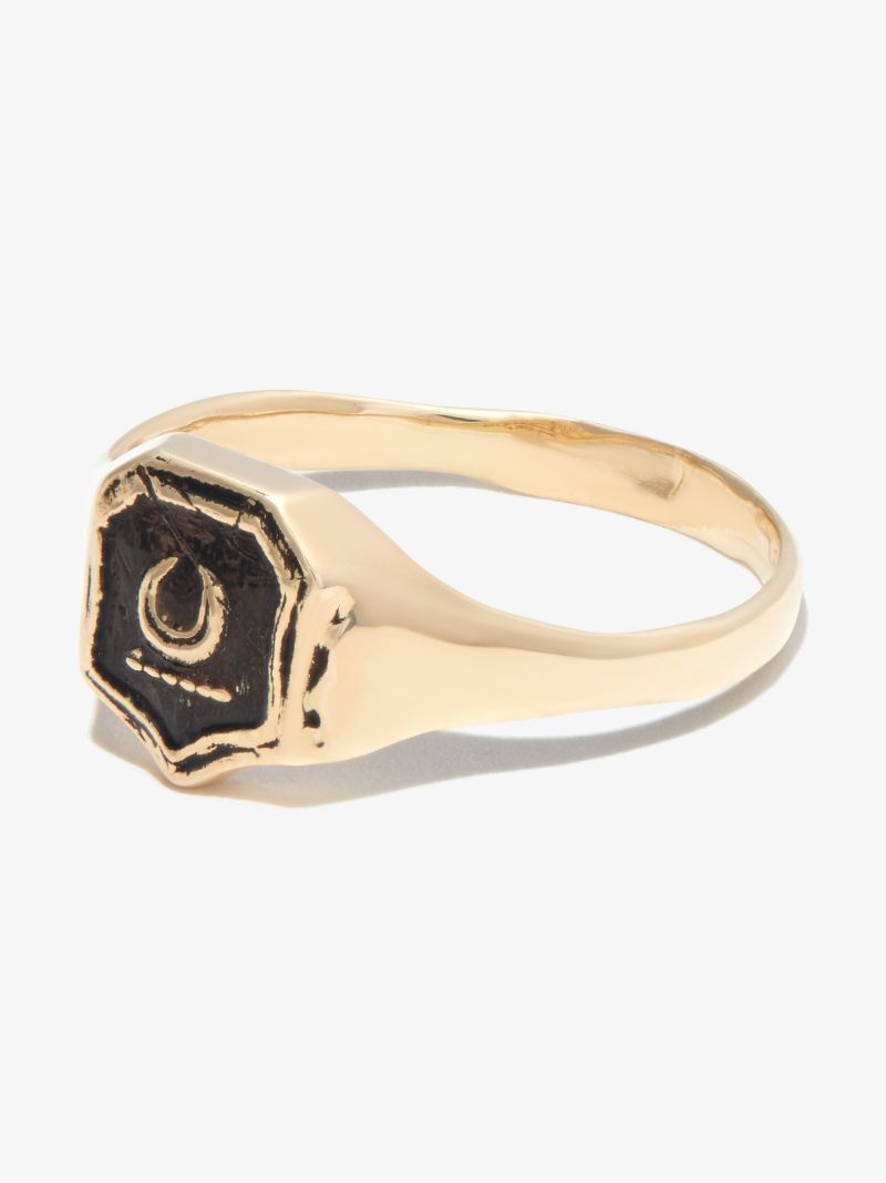 14k Yellow Gold New Beginnings Signet Ring