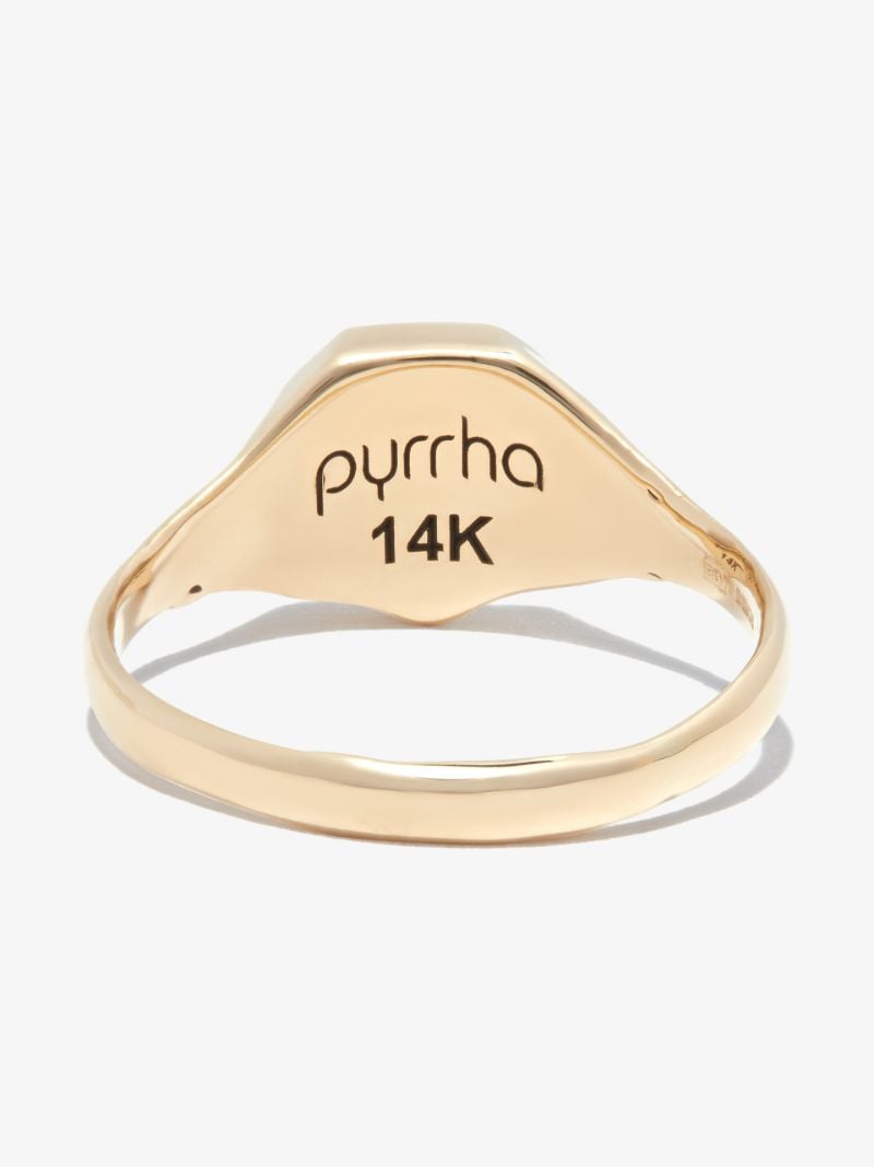 14k Yellow Gold New Beginnings Signet Ring
