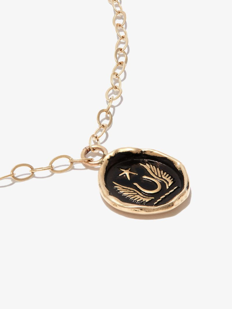 14k Yellow Gold Luck and Protection Chain Bracelet