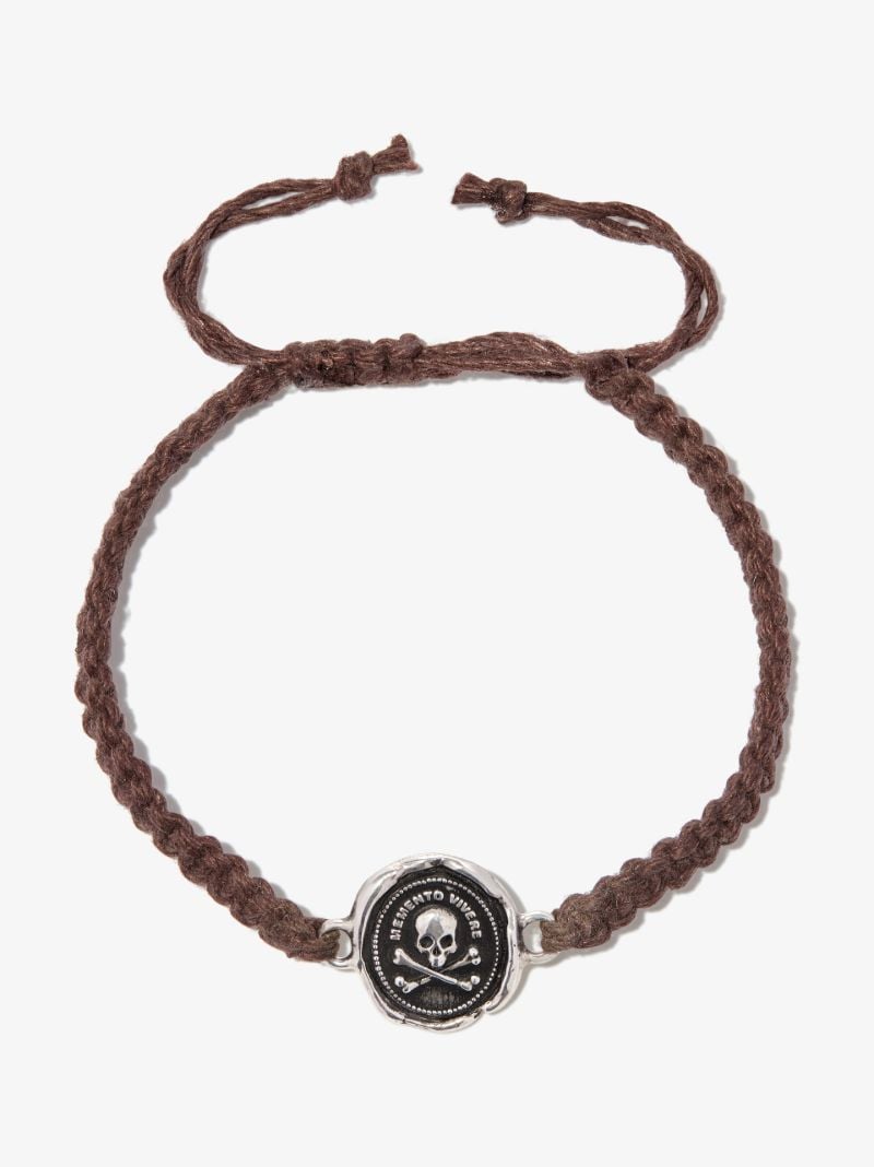 Sterling Silver Remember to Live Braided Bracelet
