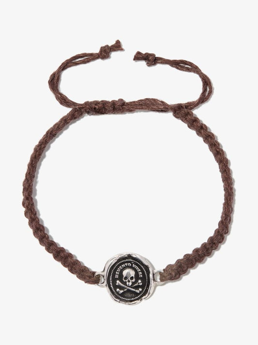 Sterling Silver Remember to Live Braided Bracelet