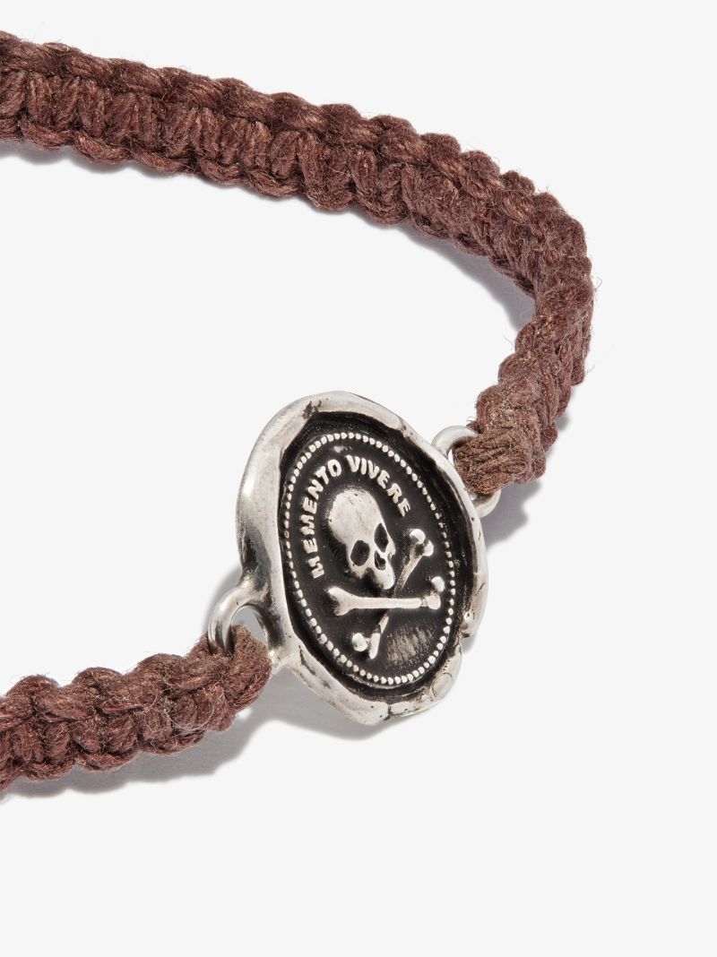 Sterling Silver Remember to Live Braided Bracelet