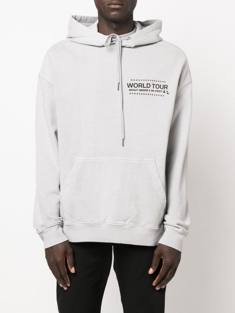 Grey Paste Up Biggie Hoodie