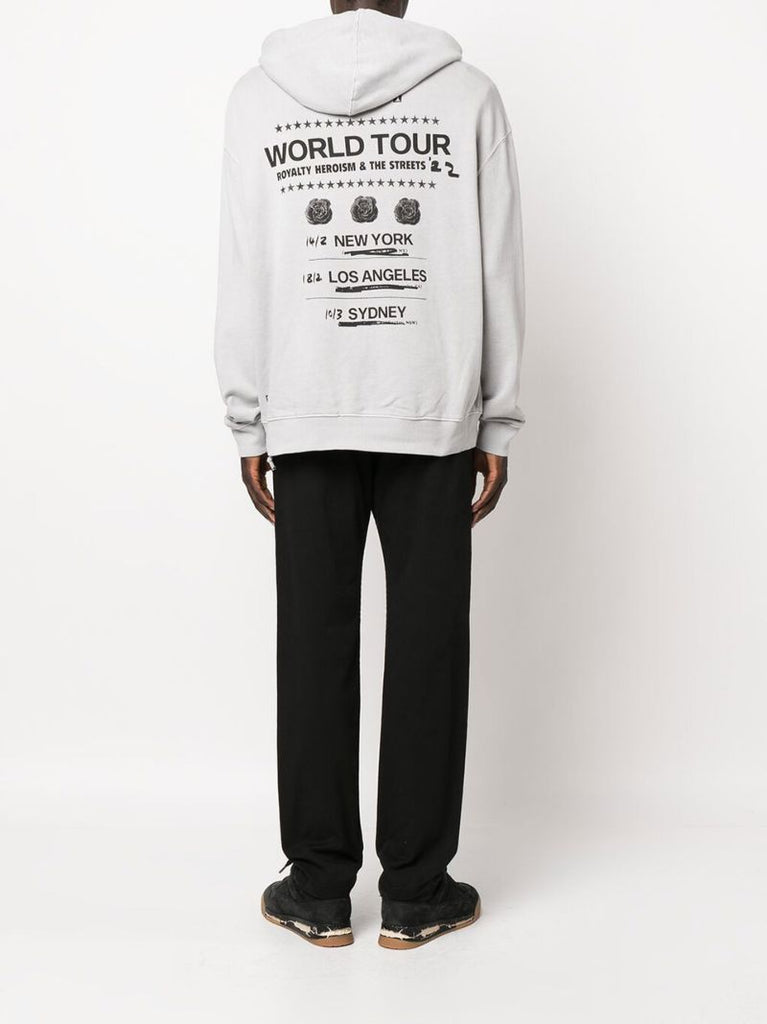 Grey Paste Up Biggie Hoodie