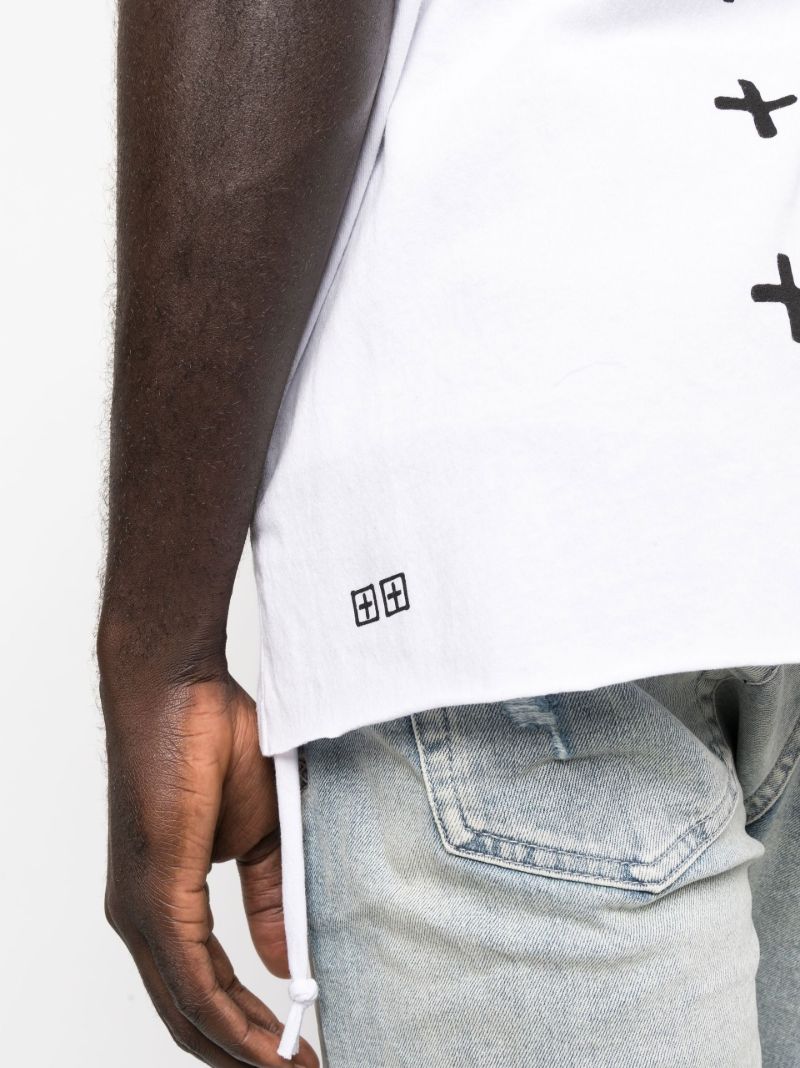 White 4x4 Print Biggie T-shirt