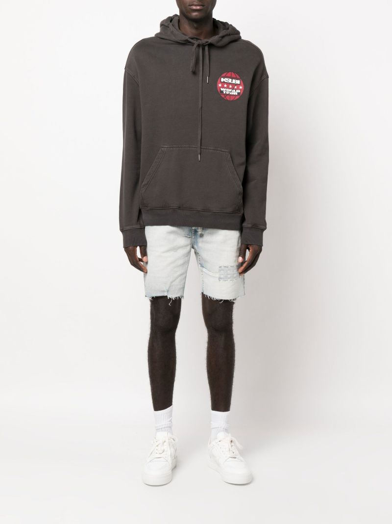 Black Tour Print Biggie Hoodie