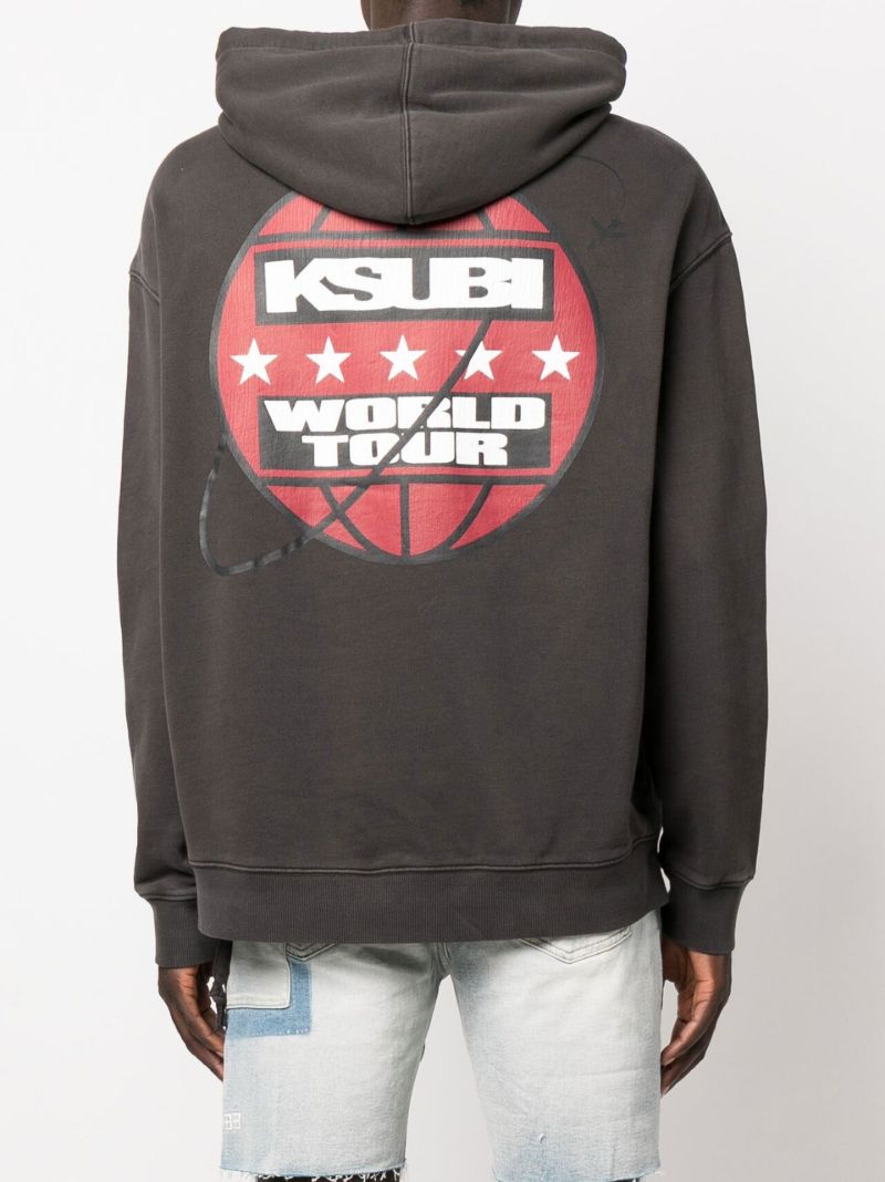 Black Tour Print Biggie Hoodie