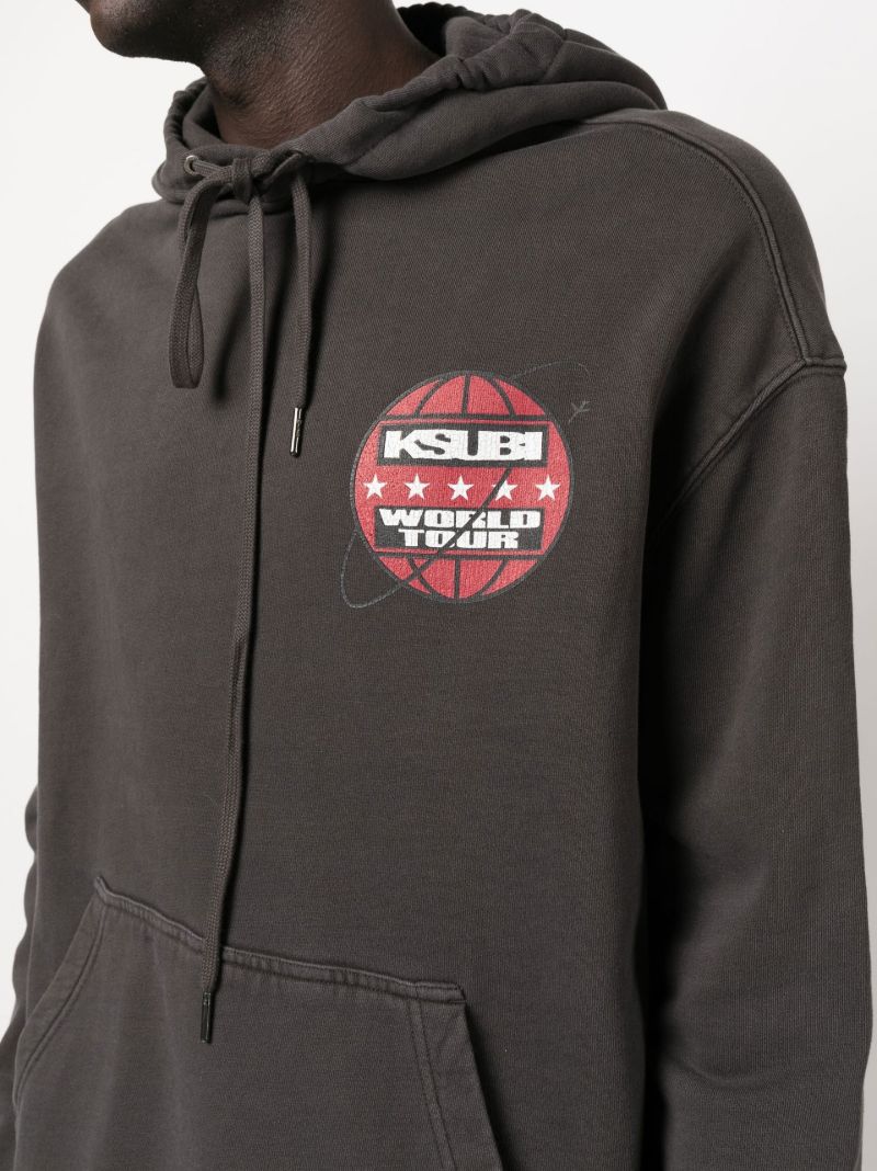 Black Tour Print Biggie Hoodie