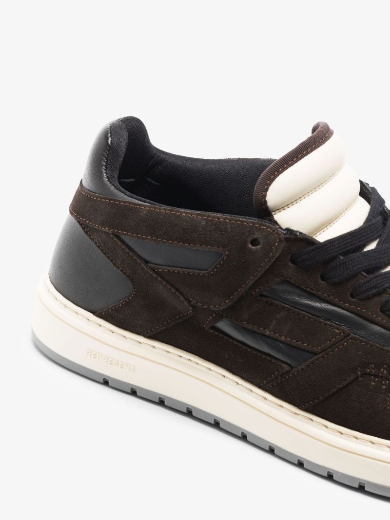 Brown Reptor Low Leather Sneakers