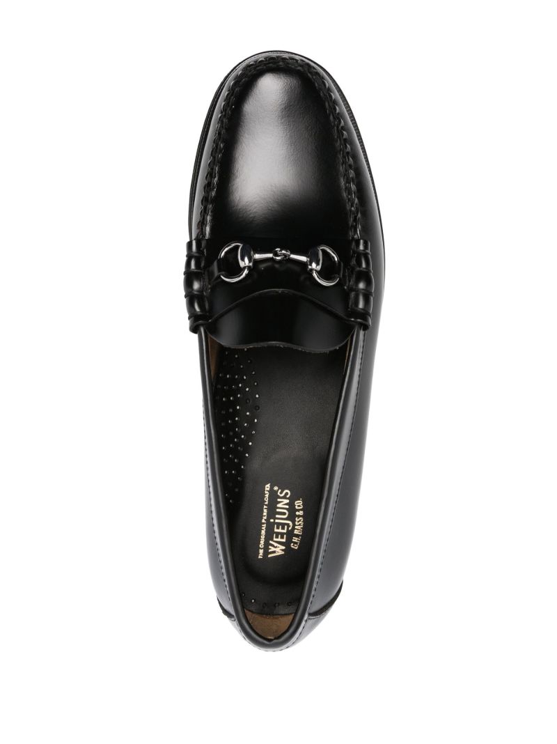 Black Lincoln Heritage Leather Loafers