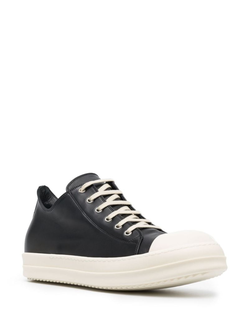 Black Low-top Leather Sneakers