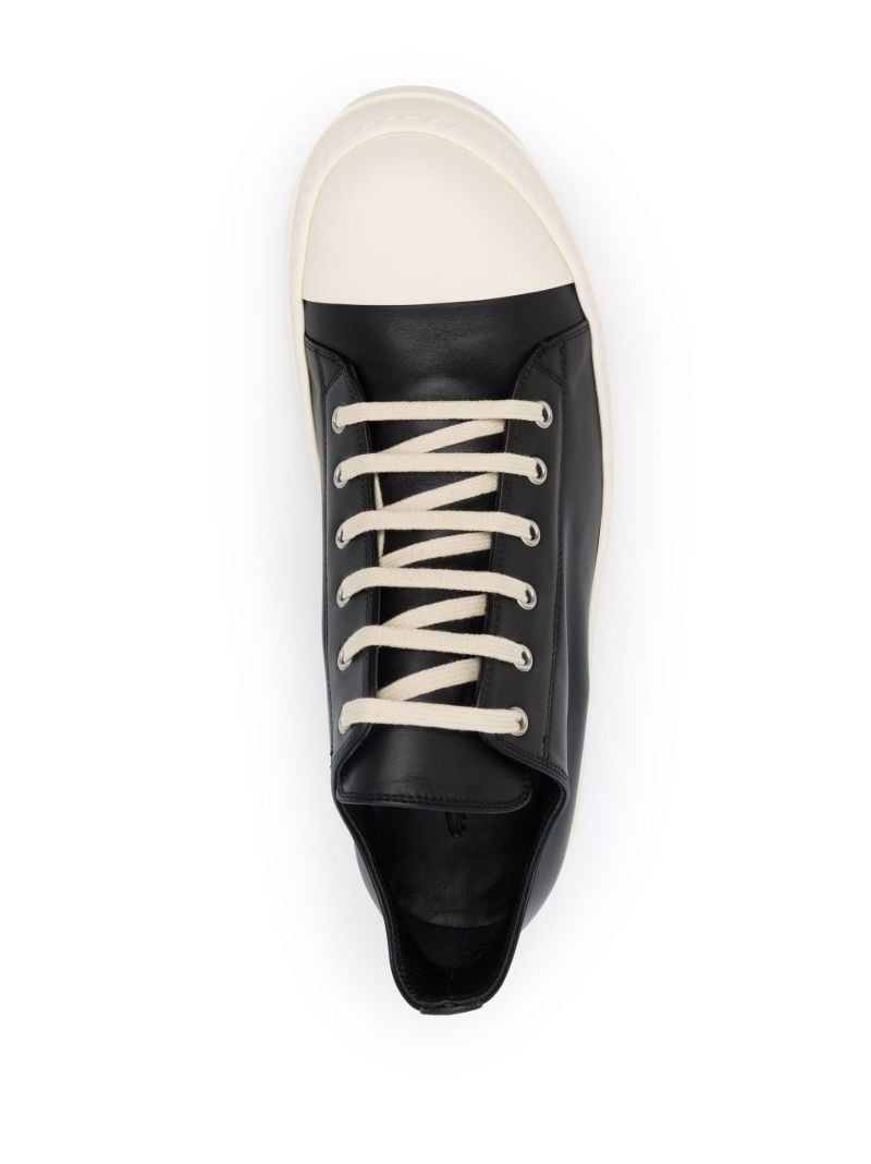 Black Low-top Leather Sneakers