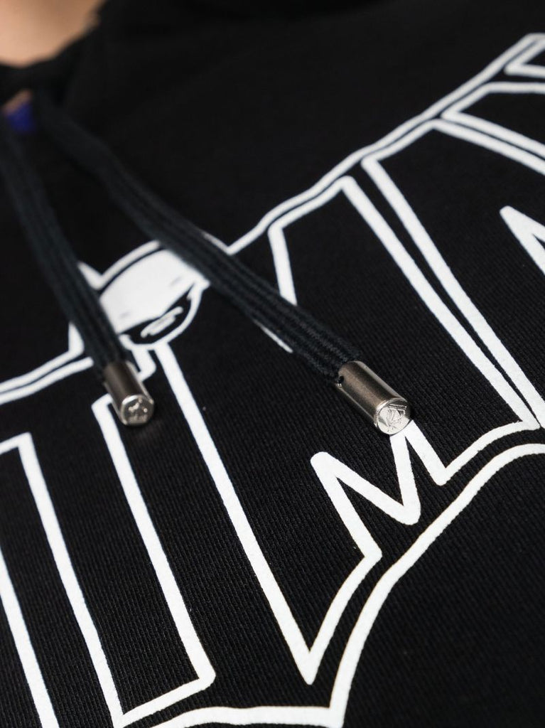 Black Batman Logo Cotton Sweatshirt