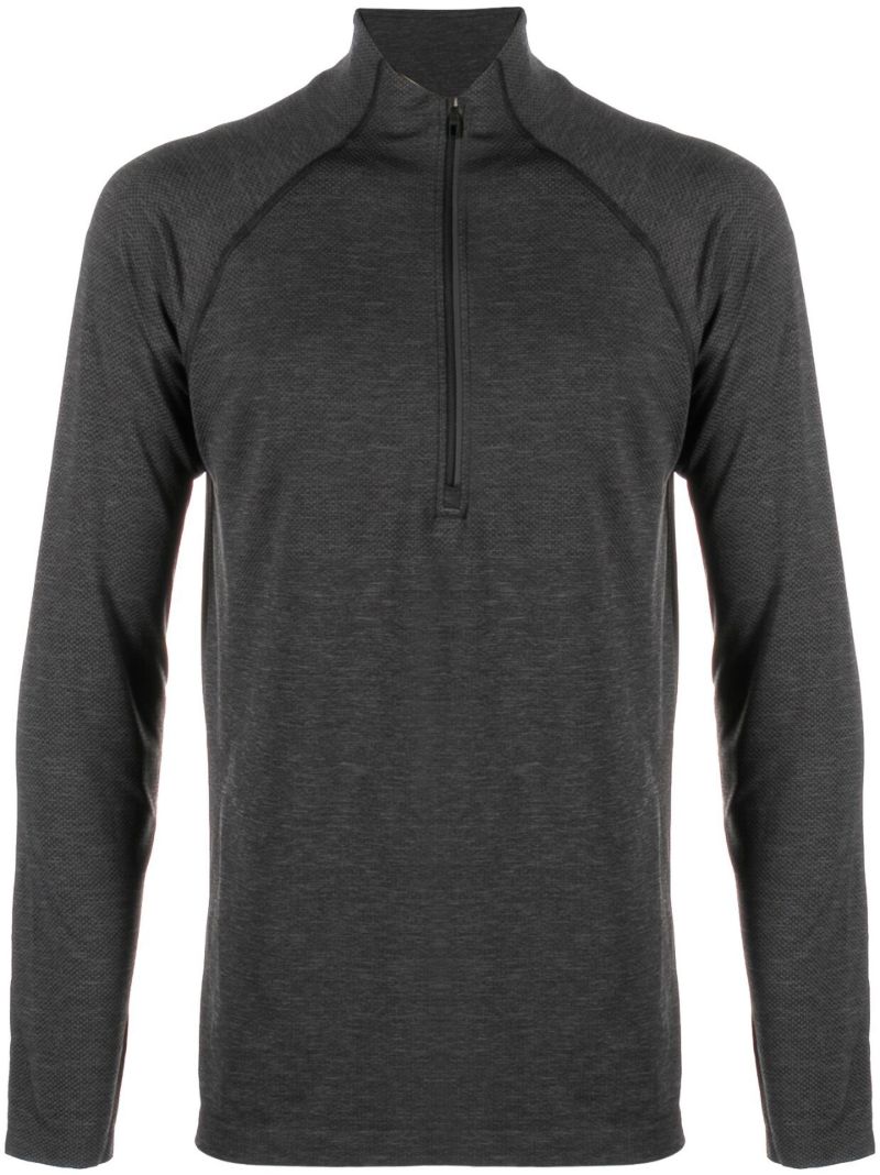Black Metal Vent Tech Half-zip Running Top