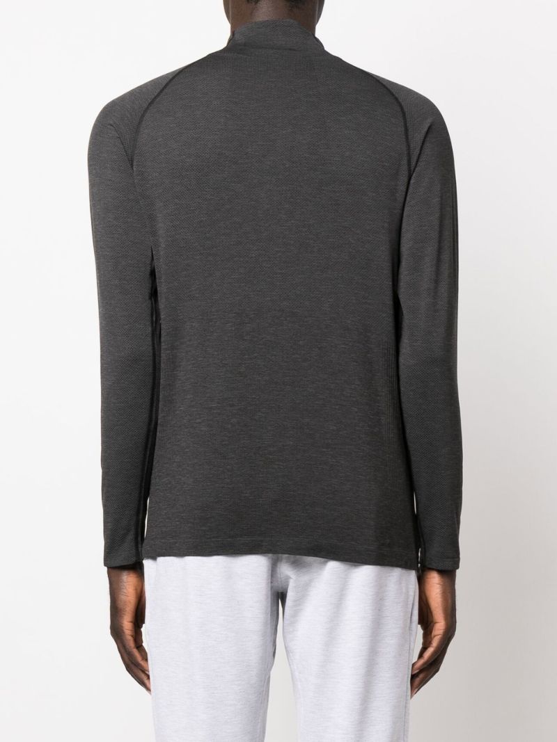 Black Metal Vent Tech Half-zip Running Top