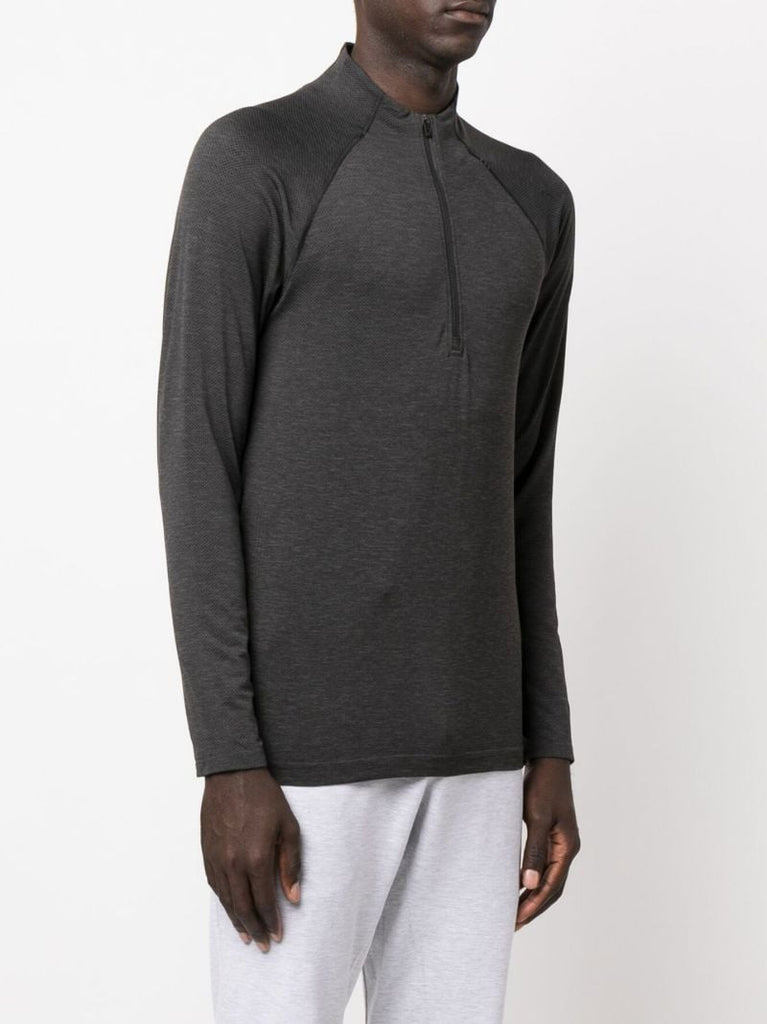 Black Metal Vent Tech Half-zip Running Top